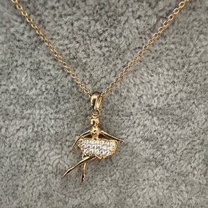 Pave Ballerina Necklace